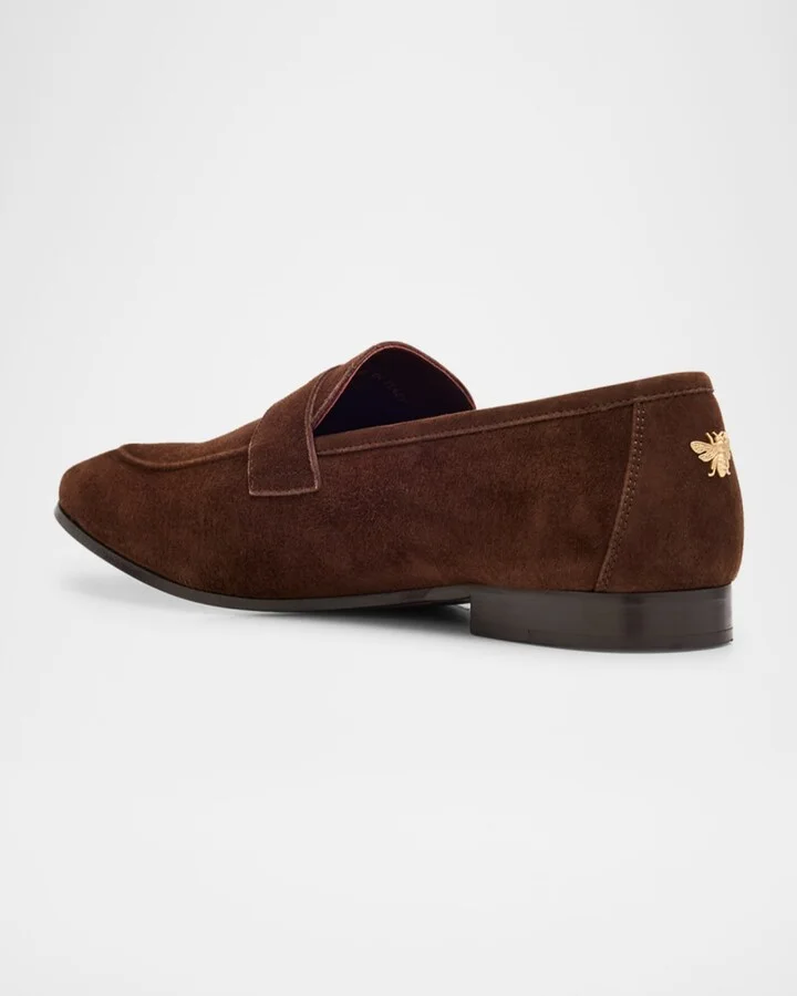 Suede Penny Loafers - Image 8
