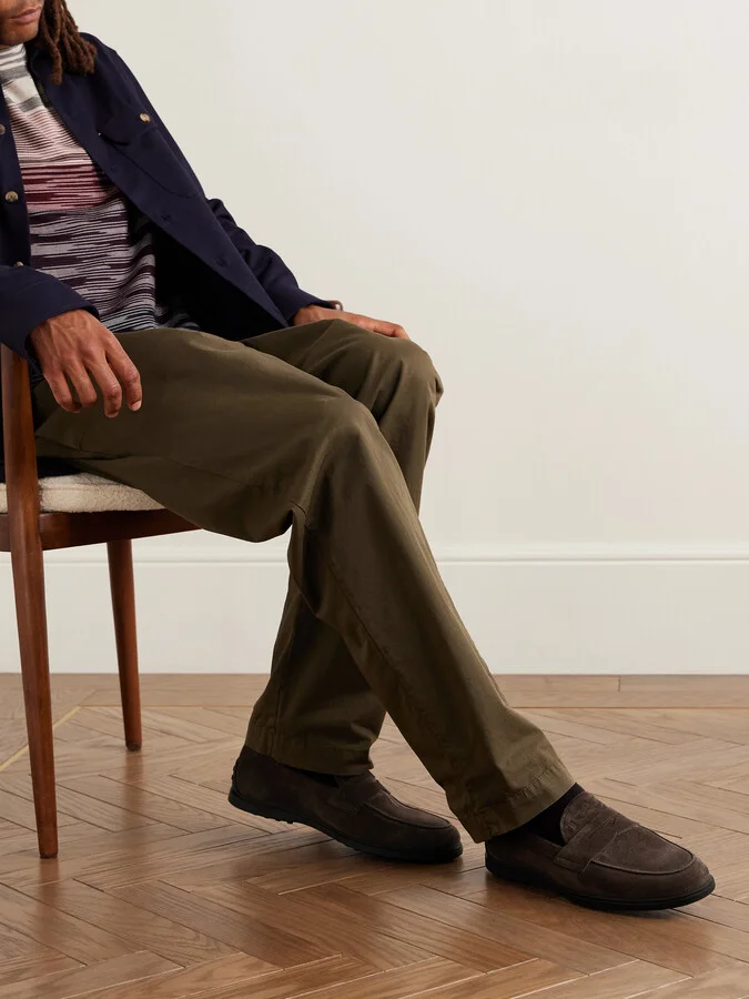 Suede Penny Loafers - Image 2