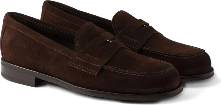 Suede Penny Loafers - Image 2