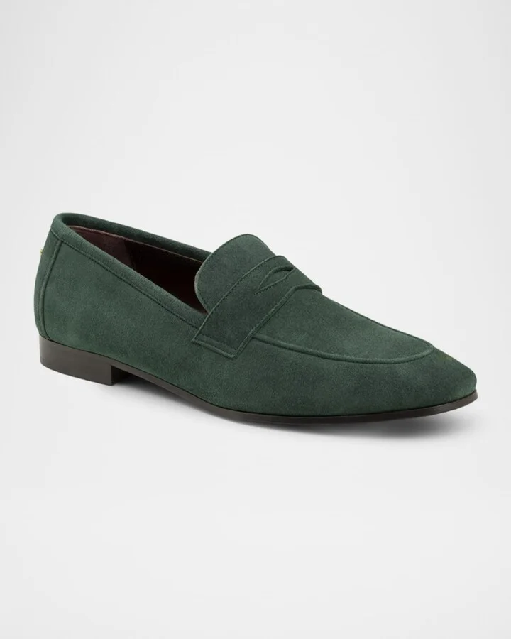 Suede Penny Loafers - Image 3