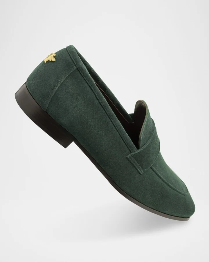 Suede Penny Loafers - Image 8