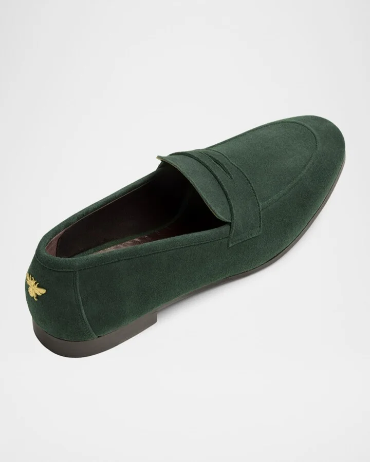 Suede Penny Loafers - Image 9