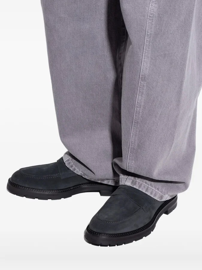 Suede Penny Loafers - Image 5
