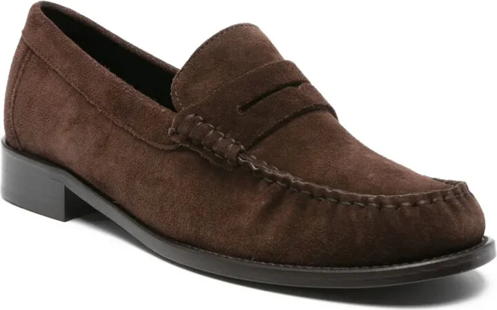 Suede Penny Loafers - Image 2