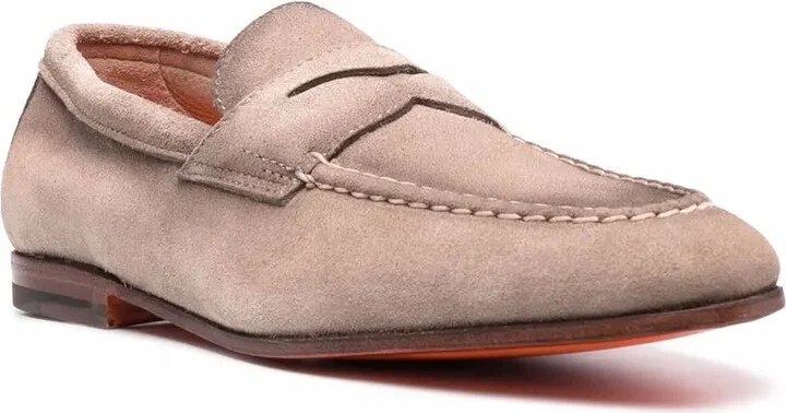 Suede Penny Loafers - Image 2