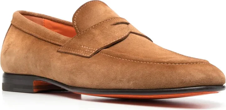 Suede Penny Loafers - Image 2