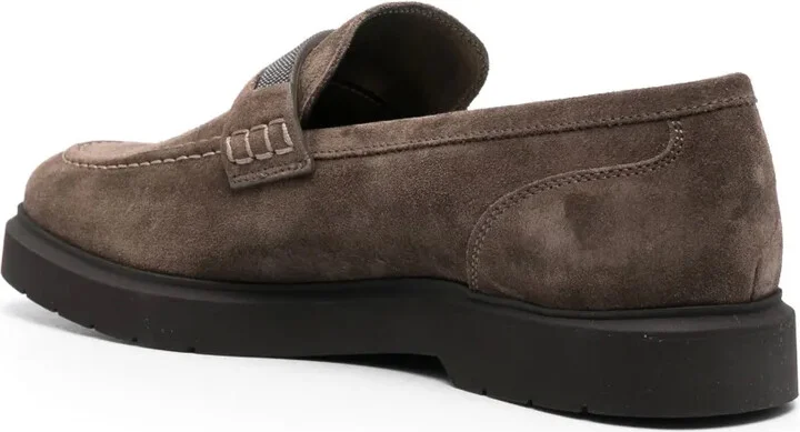 Suede Penny Loafers - Image 3