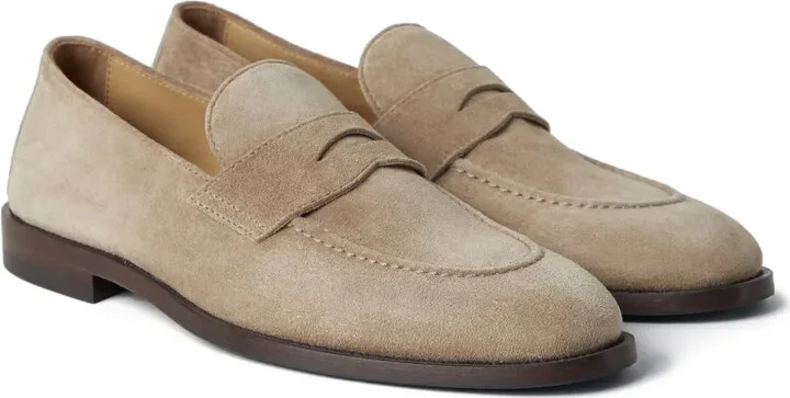 Suede Penny Loafers - Image 2