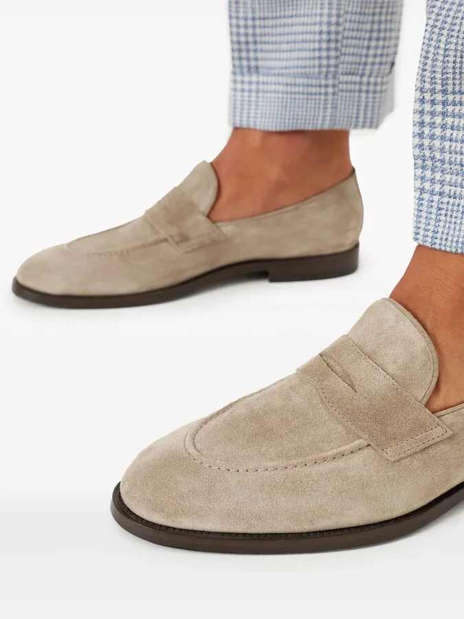 Suede Penny Loafers - Image 5