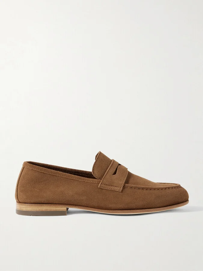 Suede Penny Loafers