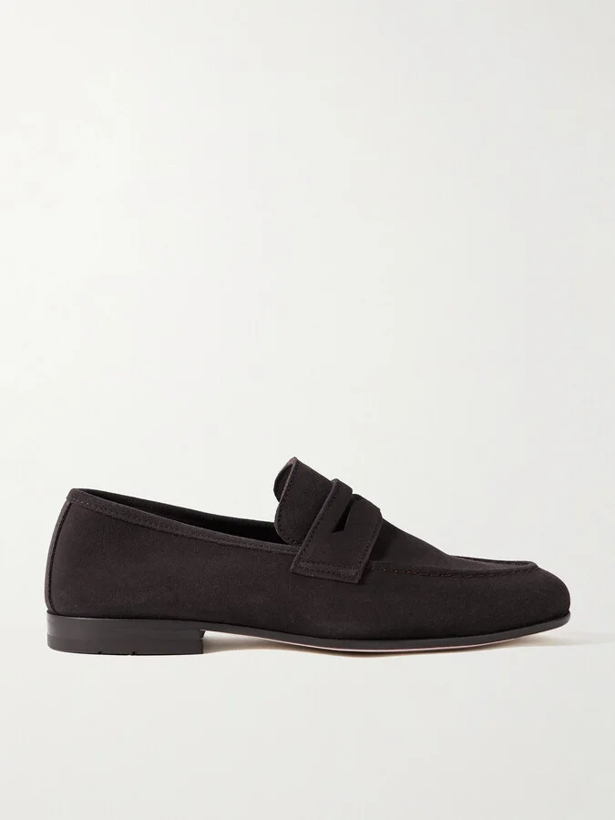 Suede Penny Loafers