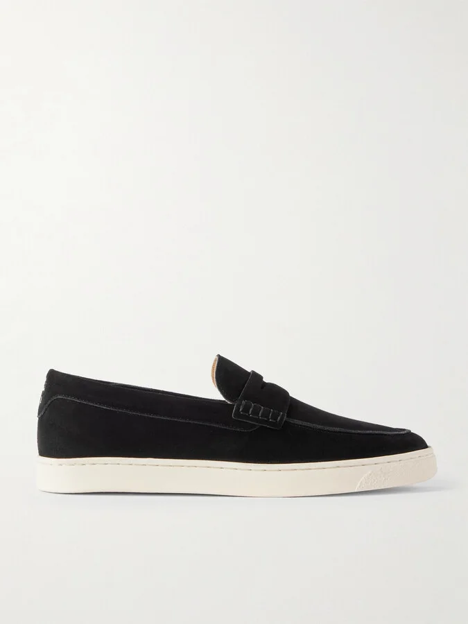 Suede Penny Loafers