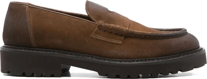 Suede Penny Loafers