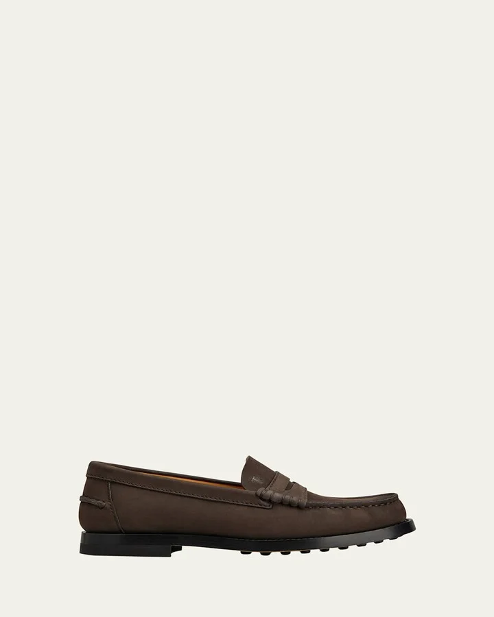 Suede Penny Loafers
