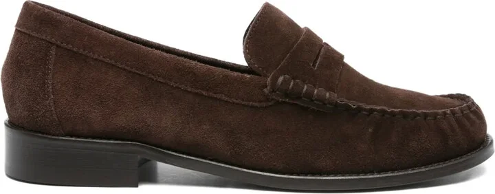Suede Penny Loafers