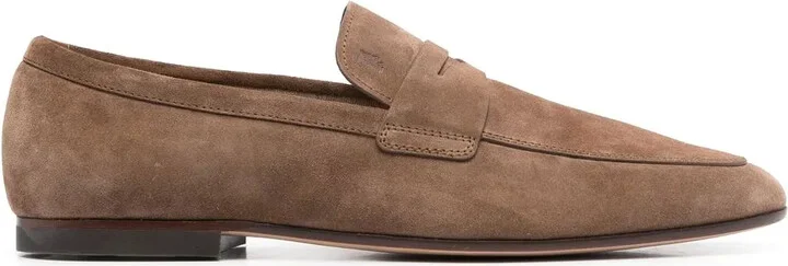 Suede Penny Loafers