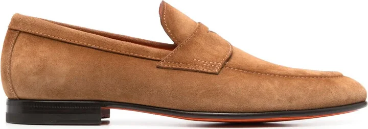 Suede Penny Loafers