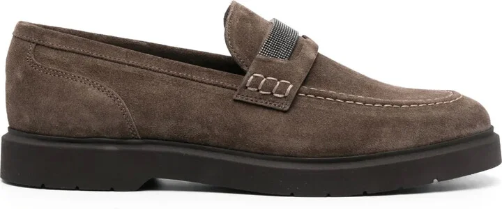 Suede Penny Loafers