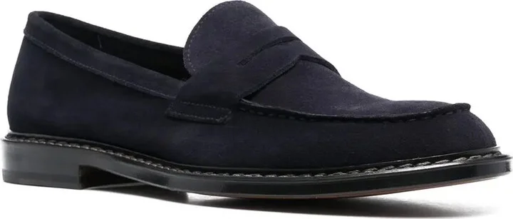 Suede Penny-Slot Loafers - Image 2