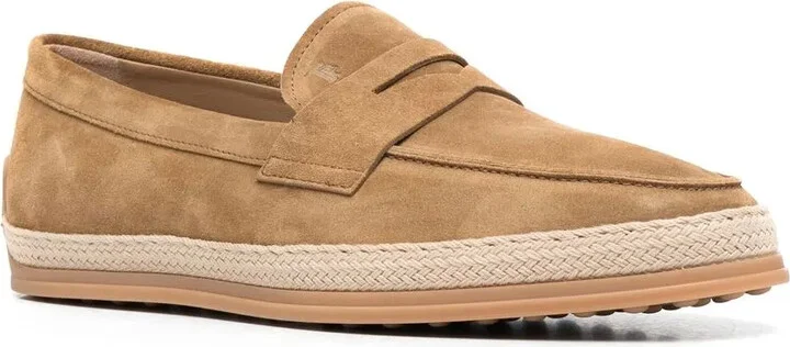 Suede Penny-Slot Loafers - Image 2