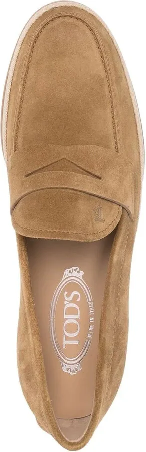 Suede Penny-Slot Loafers - Image 4