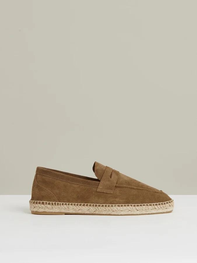 Suede Penny-strap Espadrilles
