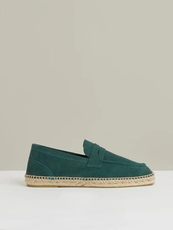 Suede Penny-strap Espadrilles