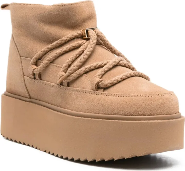 Suede Platform Boots - Image 2