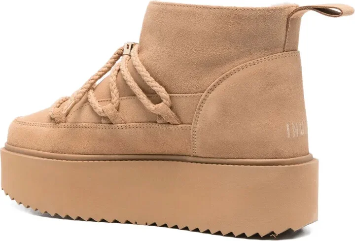 Suede Platform Boots - Image 3
