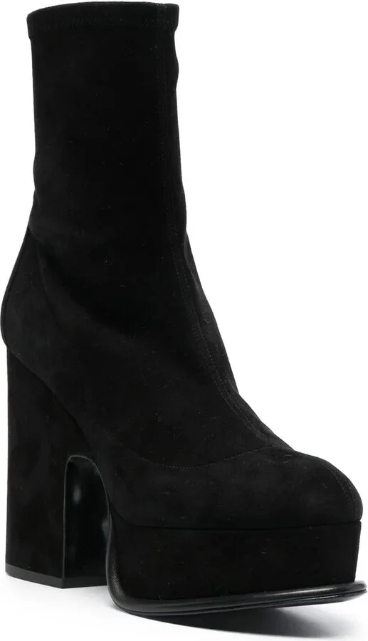 Suede Platform Boots - Image 2