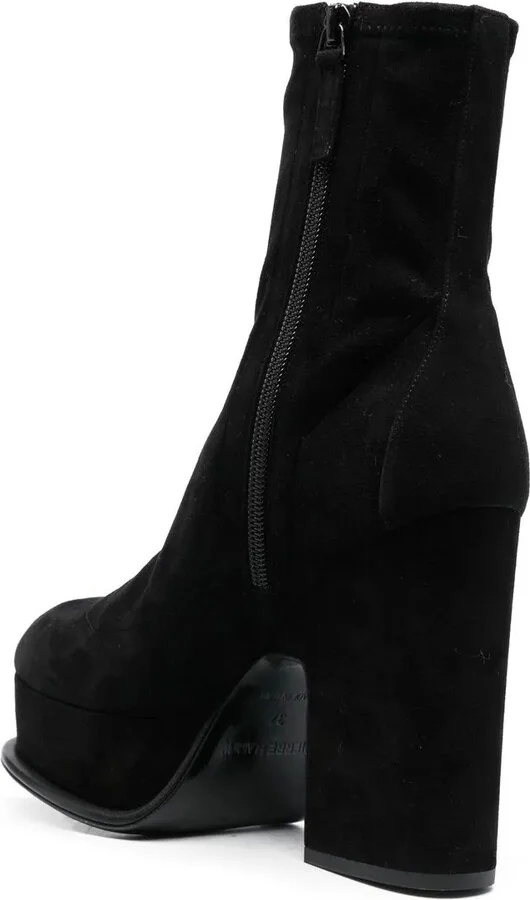 Suede Platform Boots - Image 3