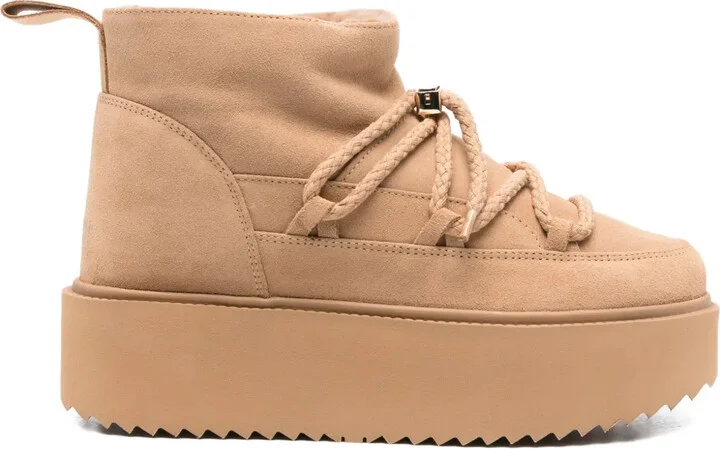 Suede Platform Boots
