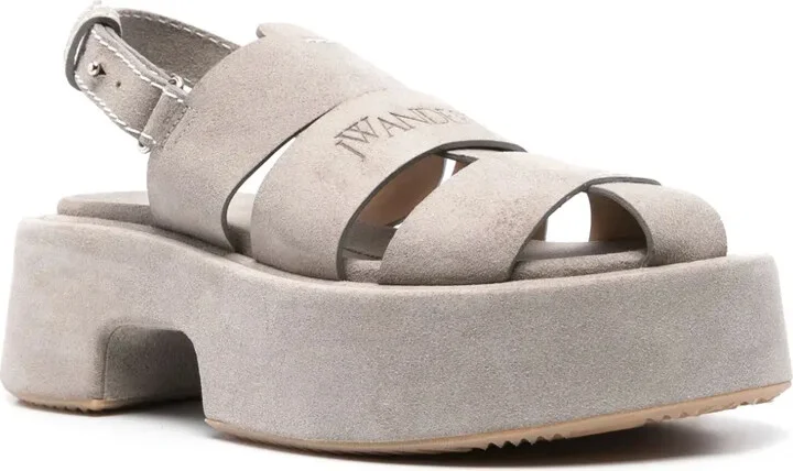 Suede Platform Fisherman Sandals - Image 2