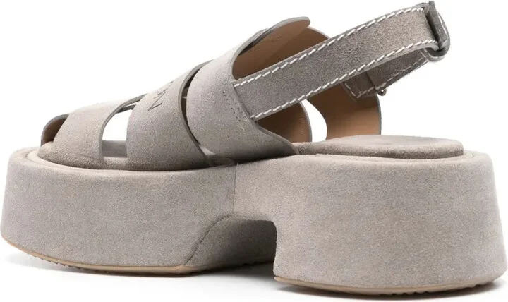 Suede Platform Fisherman Sandals - Image 3
