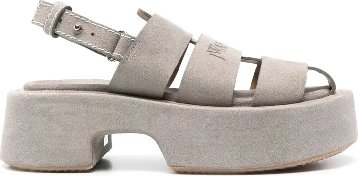 Suede Platform Fisherman Sandals
