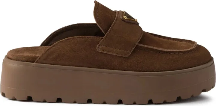 Suede Platform Mules