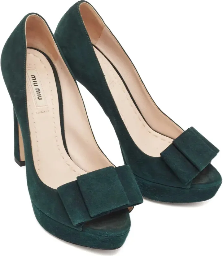 Suede Platform Pumps - Image 2