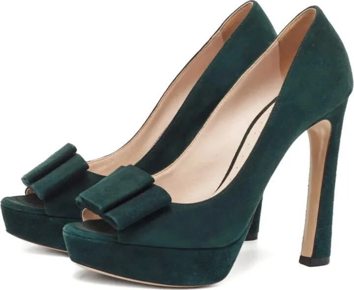 Suede Platform Pumps - Image 3