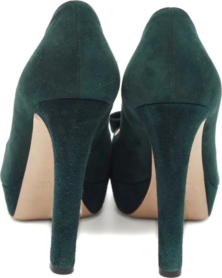 Suede Platform Pumps - Image 4