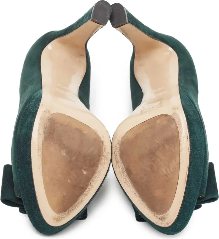 Suede Platform Pumps - Image 5