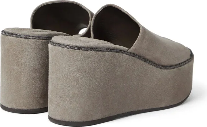 Suede Platform Sandals - Image 3