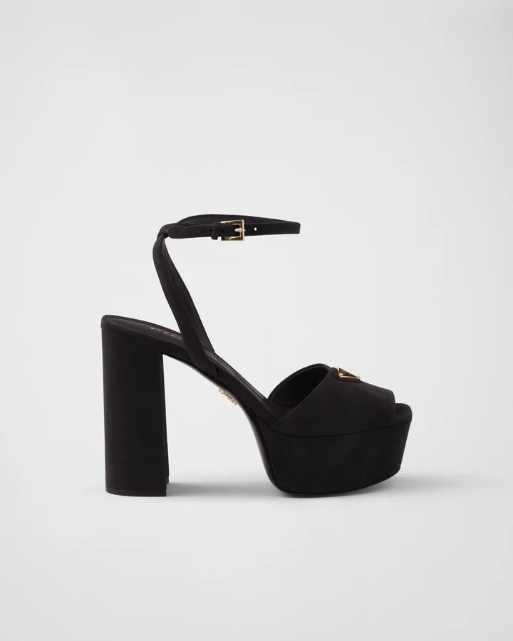 Suede platform sandals - Image 2