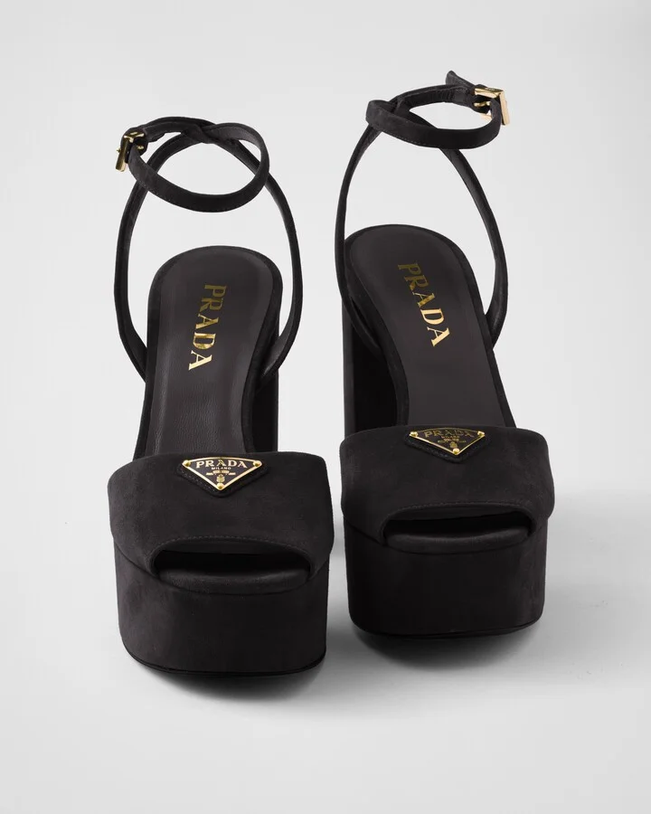 Suede platform sandals - Image 5