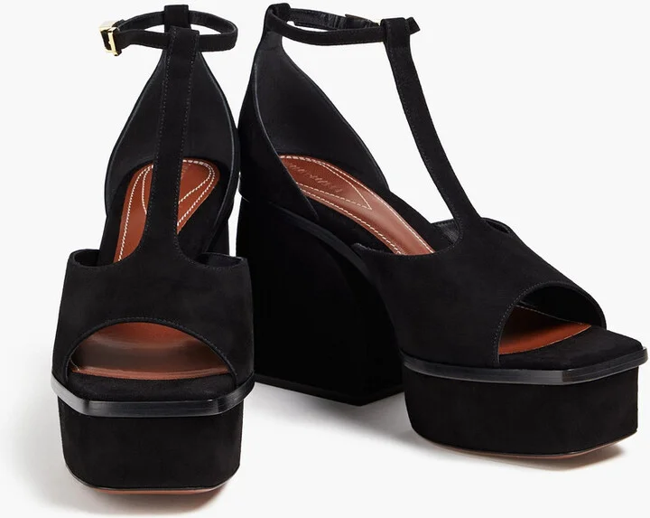 Suede platform sandals - Image 2