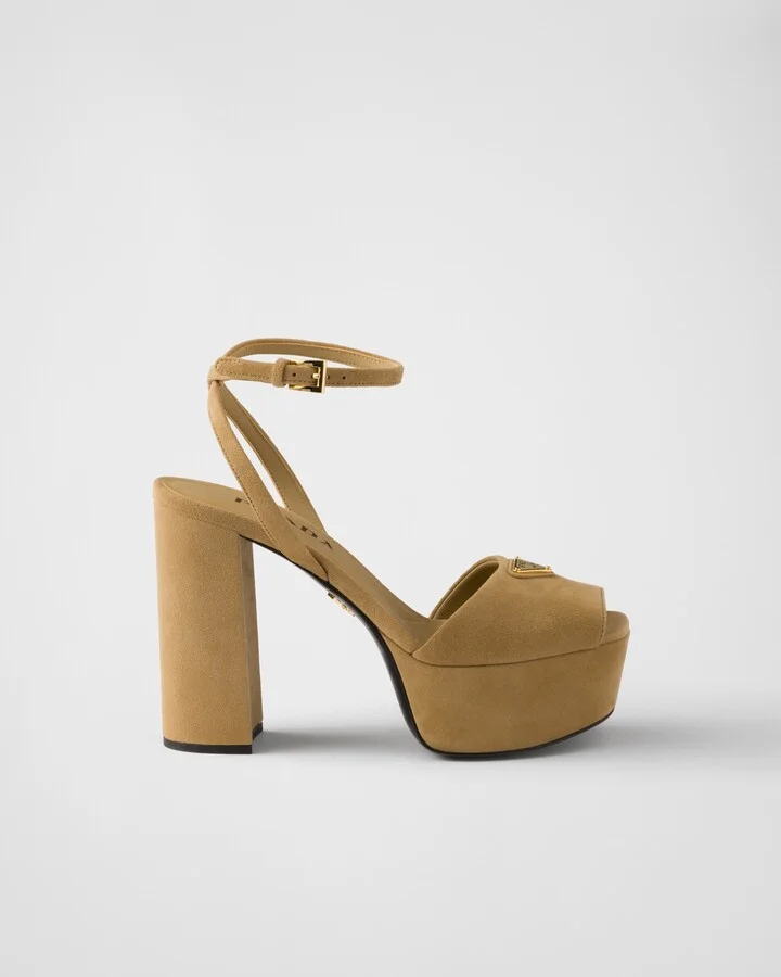 Suede platform sandals - Image 2