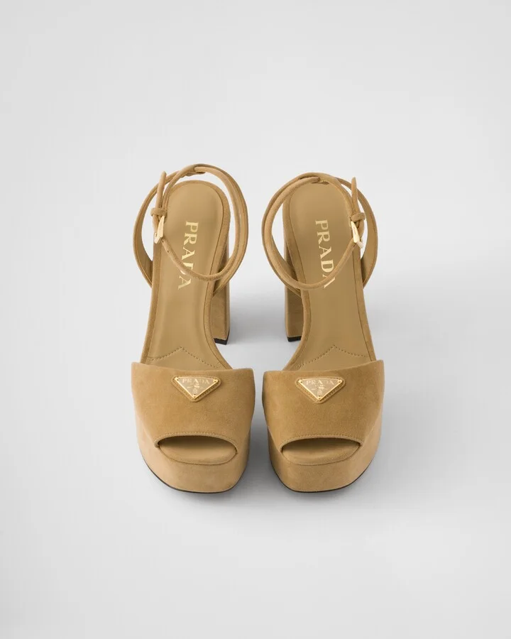 Suede platform sandals - Image 3