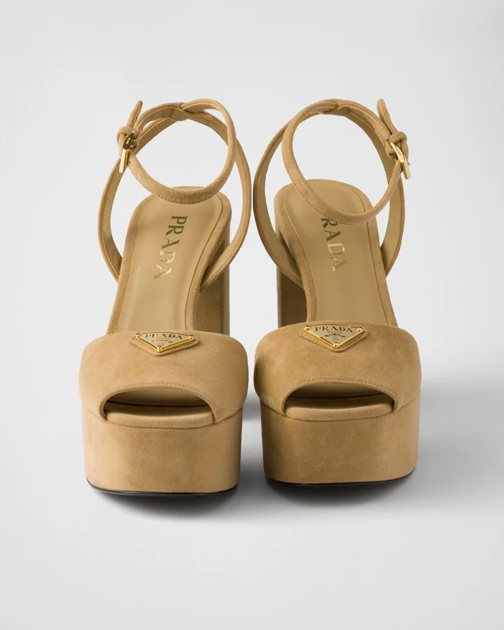 Suede platform sandals - Image 5