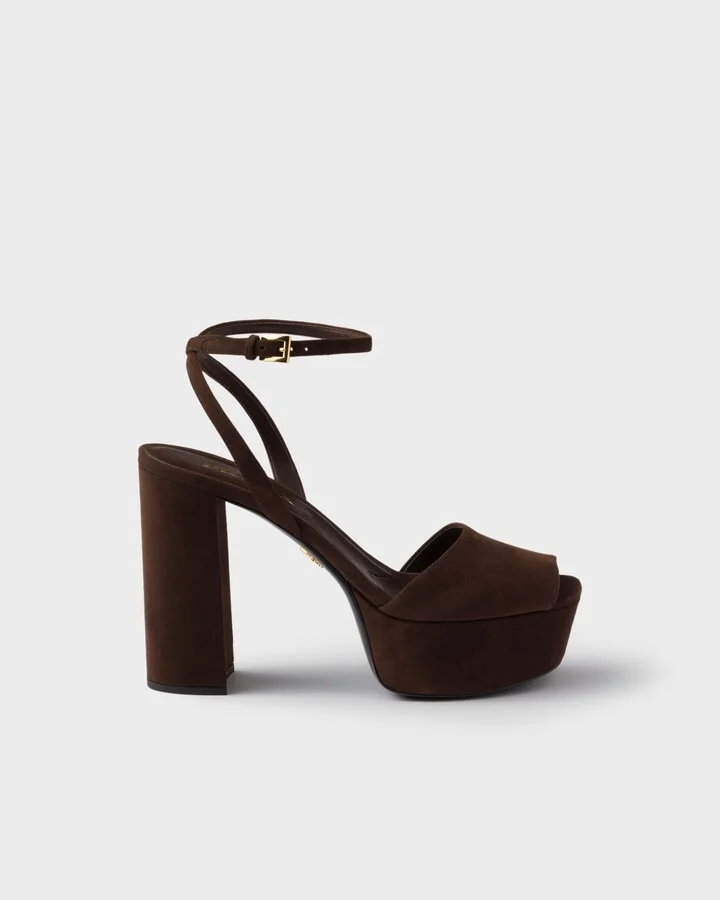 Suede platform sandals - Image 2