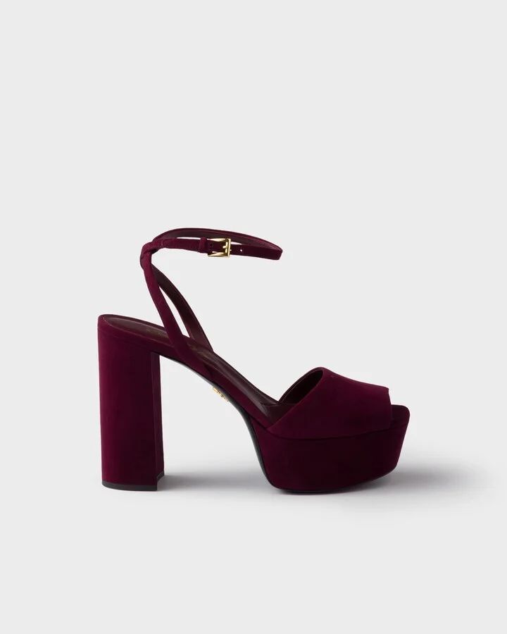 Suede platform sandals - Image 2