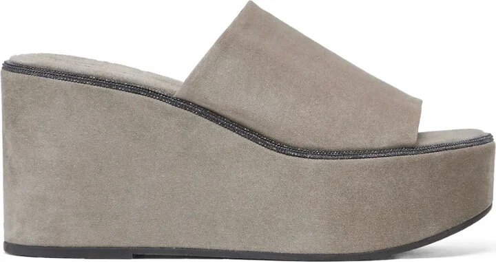 Suede Platform Sandals